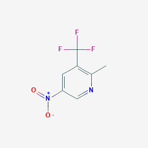 molecular formula C7H5F3N2O2 B8053804 2-Methyl-5-nitro-3-(trifluoromethyl)pyridine 