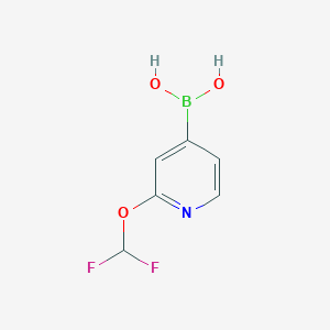 molecular formula C6H6BF2NO3 B8053828 (2-(Difluoromethoxy)pyridin-4-yl)boronic acid 