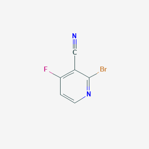 molecular formula C6H2BrFN2 B8053833 2-Bromo-4-fluoronicotinonitrile 