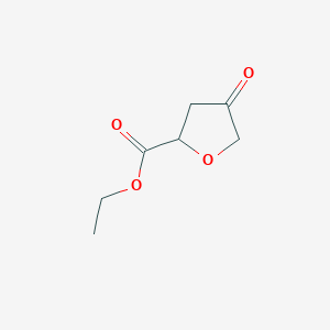 molecular formula C7H10O4 B8053839 Ethyl 4-oxotetrahydrofuran-2-carboxylate 