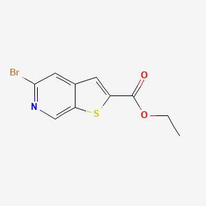 molecular formula C10H8BrNO2S B8053881 Ethyl 5-bromothieno[2,3-c]pyridine-2-carboxylate 