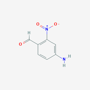 molecular formula C7H6N2O3 B8053893 4-氨基-2-硝基苯甲醛 