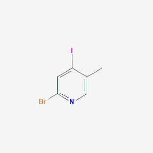 molecular formula C6H5BrIN B8053910 2-Bromo-4-iodo-5-methylpyridine 