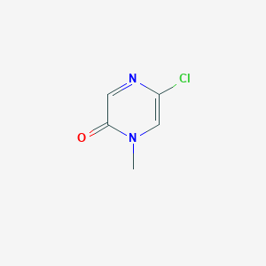 molecular formula C5H5ClN2O B8053939 5-Chloro-1-methylpyrazin-2(1H)-one 