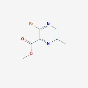 molecular formula C7H7BrN2O2 B8053957 Methyl 3-bromo-6-methylpyrazine-2-carboxylate 