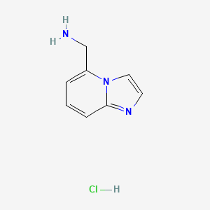 molecular formula C8H10ClN3 B8053968 Imidazo[1,2-a]pyridin-5-ylmethanamine hydrochloride 