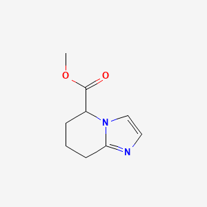molecular formula C9H12N2O2 B8053975 Methyl 5,6,7,8-tetrahydroimidazo[1,2-a]pyridine-5-carboxylate 