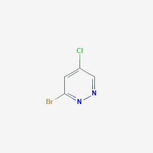 molecular formula C4H2BrClN2 B8054052 3-Bromo-5-chloropyridazine 