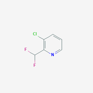 molecular formula C6H4ClF2N B8054070 3-Chloro-2-(difluoromethyl)pyridine 