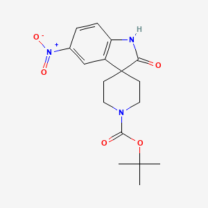 tert-Butyl 5-nitro-2-oxospiro[indoline-3,4'-piperidine]-1'-carboxylate