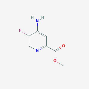 molecular formula C7H7FN2O2 B8054130 Methyl 4-amino-5-fluoropicolinate CAS No. 1260665-42-6