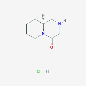 molecular formula C8H15ClN2O B8054158 (S)-Octahydro-pyrido[1,2-a]pyrazin-4-one hydrochloride 