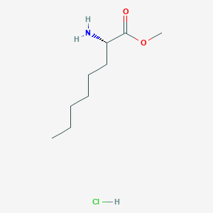 molecular formula C9H20ClNO2 B8054174 (S)-Methyl 2-aminooctanoate hydrochloride 