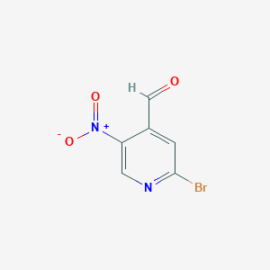 molecular formula C6H3BrN2O3 B8054180 2-Bromo-5-nitroisonicotinaldehyde 