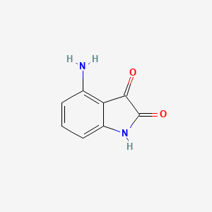 molecular formula C8H6N2O2 B8054184 4-Aminoindoline-2,3-dione 