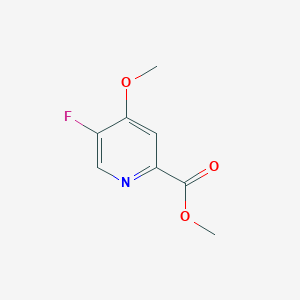 molecular formula C8H8FNO3 B8054187 Methyl 5-fluoro-4-methoxypicolinate 
