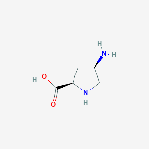 molecular formula C5H10N2O2 B8054190 (2R,4R)-4-Aminopyrrolidine-2-carboxylic acid 