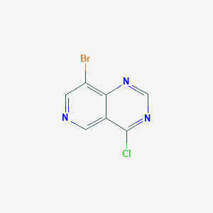 molecular formula C7H3BrClN3 B8054193 8-Bromo-4-chloropyrido[4,3-d]pyrimidine 