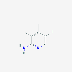 molecular formula C7H9IN2 B8054215 5-Iodo-3,4-dimethylpyridin-2-amine 