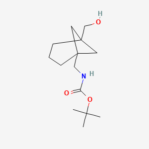molecular formula C14H25NO3 B8054264 Tert-butyl ((5-(hydroxymethyl)bicyclo[3.1.1]heptan-1-yl)methyl)carbamate 
