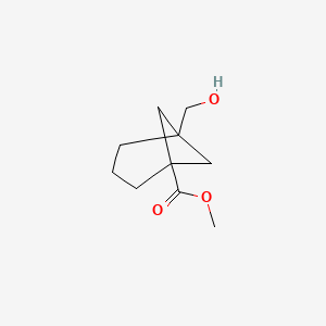 molecular formula C10H16O3 B8054281 Methyl 5-(hydroxymethyl)bicyclo[3.1.1]heptane-1-carboxylate 