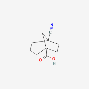 molecular formula C10H13NO2 B8054289 5-Cyanobicyclo[3.2.1]octane-1-carboxylic acid 