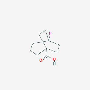 molecular formula C10H15FO2 B8054393 5-Fluorobicyclo[3.2.2]nonane-1-carboxylic acid 