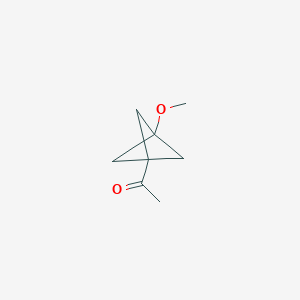 molecular formula C8H12O2 B8054415 1-(3-Methoxy-1-bicyclo[1.1.1]pentanyl)ethanone 