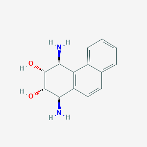 molecular formula C14H16N2O2 B8054445 (1R,2S,3R,4S)-1,4-diamino-1,2,3,4-tetrahydrophenanthrene-2,3-diol 