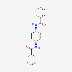molecular formula C20H20N2O2 B8054450 N,N'-((1R,4S)-cyclohex-2-ene-1,4-diyl)dibenzamide (racemic) 
