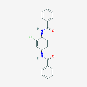 molecular formula C20H19ClN2O2 B8054463 N,N'-((1S,4R)-2-chlorocyclohex-2-ene-1,4-diyl)dibenzamide (racemic) 