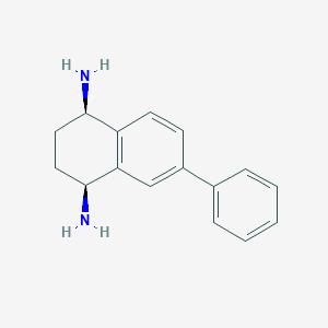 molecular formula C16H18N2 B8054493 (1R,4S)-6-phenyl-1,2,3,4-tetrahydronaphthalene-1,4-diamine (racemic) 