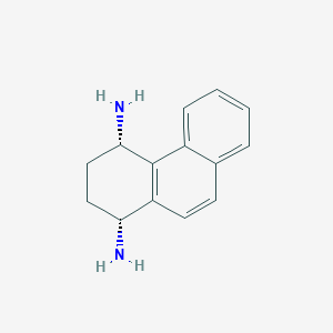 molecular formula C14H16N2 B8054497 (1R,4S)-1,2,3,4-tetrahydrophenanthrene-1,4-diamine (racemic) 