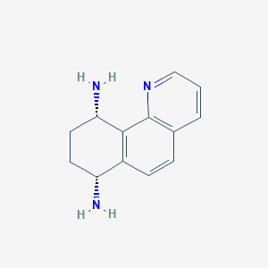 molecular formula C13H15N3 B8054518 (7R,10S)-7,8,9,10-tetrahydrobenzo[h]quinoline-7,10-diamine (racemic) 