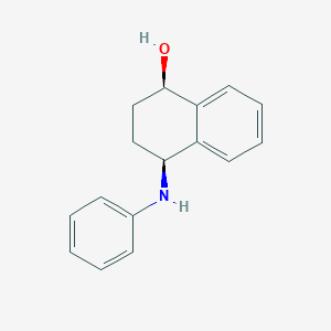 molecular formula C16H17NO B8054519 (1R,4S)-4-anilino-1,2,3,4-tetrahydronaphthalen-1-ol 