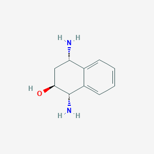 molecular formula C10H14N2O B8054527 (1S,2S,4S)-1,4-diamino-1,2,3,4-tetrahydronaphthalen-2-ol 