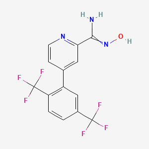 4-(2,5-Bistrifluoromethylphenyl)pyridine-2-carboxamide oxime