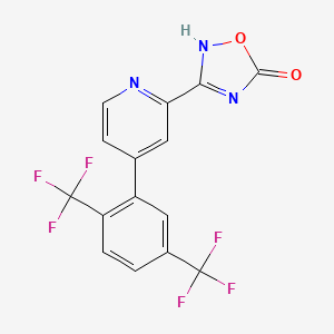 molecular formula C15H7F6N3O2 B8054650 CID 86655951 