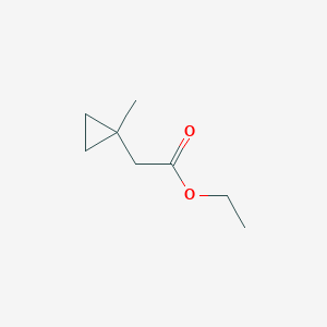 molecular formula C8H14O2 B8054683 Ethyl 2-(1-methylcyclopropyl)acetate 