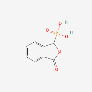 molecular formula C8H7O5P B8054724 (3-oxo-1H-isobenzofuran-1-yl)-phosphonic acid 