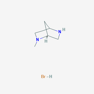 (1S)-2-methyl-2,5-diazabicyclo[2.2.1]heptane;hydrobromide