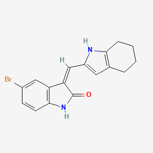 molecular formula C17H15BrN2O B8054796 VEGF Receptor 2 Kinase Inhibitor II CAS No. 204003-89-4