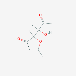 B080548 2-(1-Hydroxy-1-methyl-2-oxopropyl)-2,5-dimethylfuran-3(2H)-one CAS No. 10410-20-5