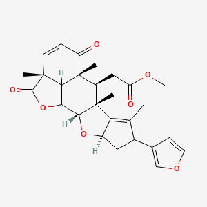 methyl 2-[(1R,2S,4R,9R,10S,11R,15R)-6-(furan-3-yl)-7,9,11,15-tetramethyl-12,16-dioxo-3,17-dioxapentacyclo[9.6.1.02,9.04,8.015,18]octadeca-7,13-dien-10-yl]acetate