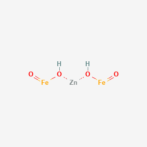 molecular formula Fe2H2O4Zn B080549 Zinc iron oxide CAS No. 12063-19-3