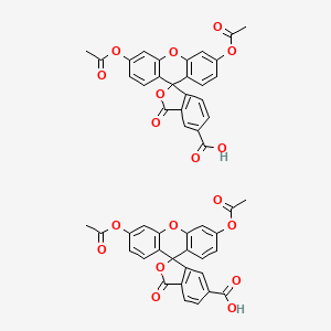 molecular formula C50H32O18 B8054907 5-(6)-Carboxyfluorescein diacetate 