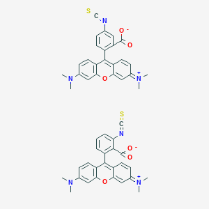 molecular formula C50H42N6O6S2 B8054921 2-[3-(Dimethylamino)-6-dimethylazaniumylidenexanthen-9-yl]-5-isothiocyanatobenzoate;2-[3-(dimethylamino)-6-dimethylazaniumylidenexanthen-9-yl]-6-isothiocyanatobenzoate 