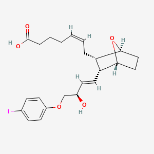 molecular formula C23H29IO5 B8054923 7-[(1S,2R,3R,4R)-3-[(1E,3R)-3-Hydroxy-4-(4-iodophenoxy)-1-butenyl]-7-oxabicyclo[2.2.1]hept-2-YL]-5Z-heptenoic acid 