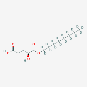 molecular formula C13H24O5 B8054947 (2S)-Octyl-|A-hydroxyglutarate-d17 