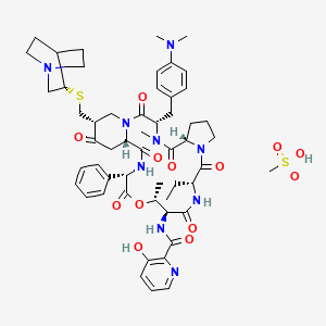 molecular formula C54H71N9O13S2 B8054955 Quinupristin mesylate 
